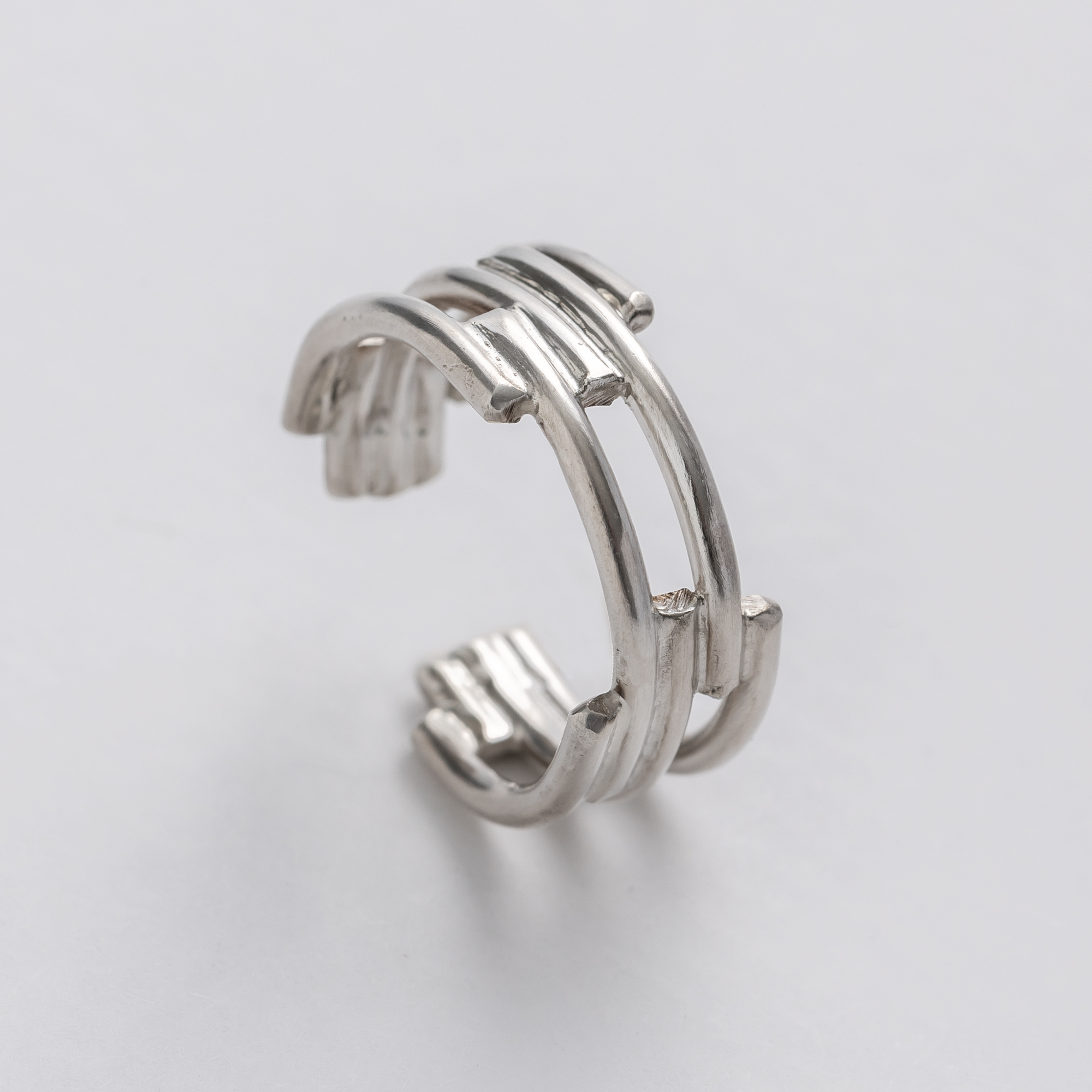 Linea Silver Pinky Ring - Image 2