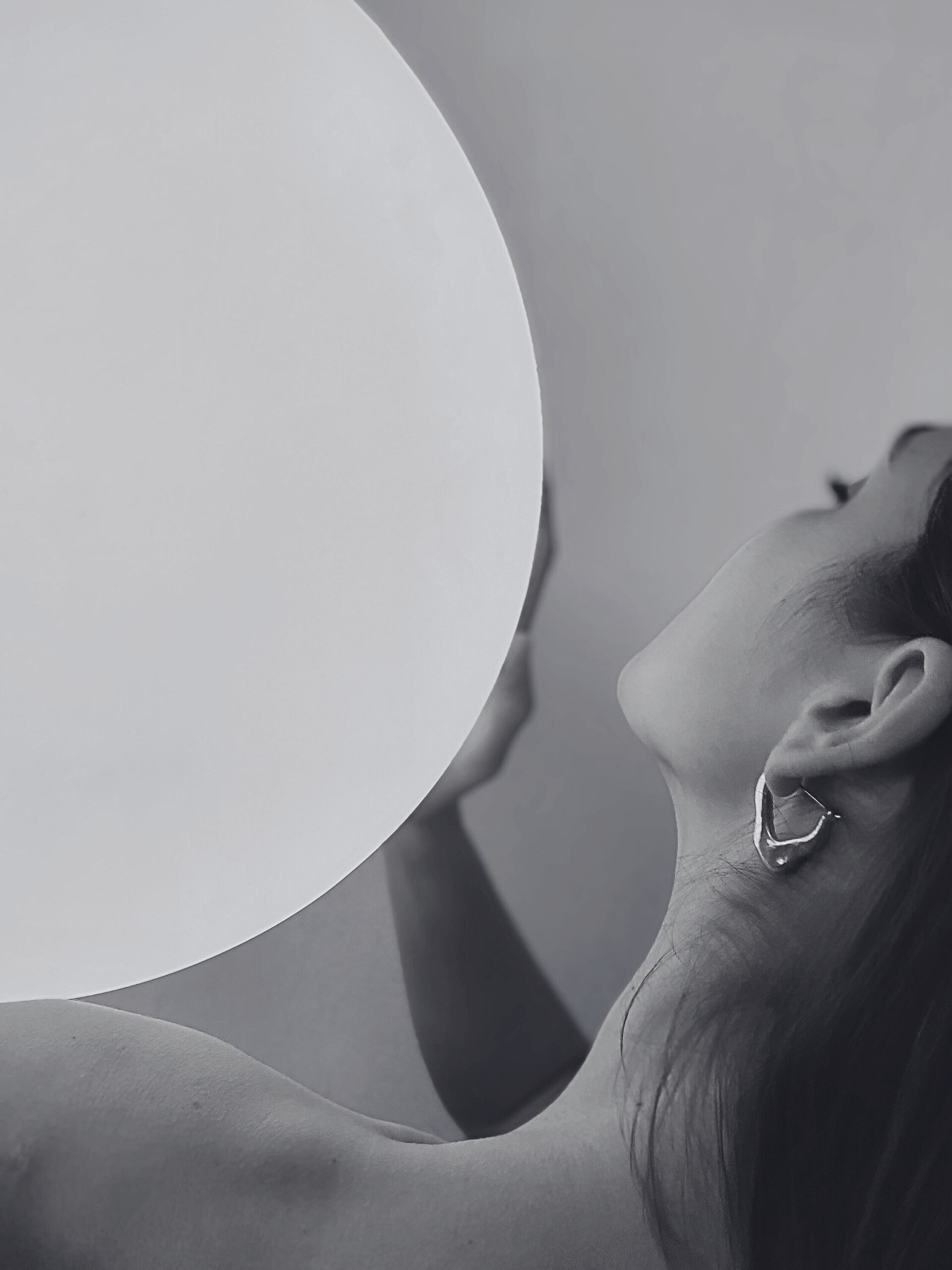 V Solid Silver Hoop Earrings